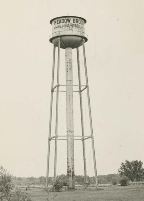 Meadow Brook Farms water tower
